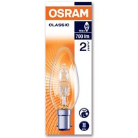 Osram Halogen 46W Candle SBC Light Bulb