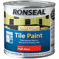 Ronseal Tile Paints Rose High Gloss Tile Paint0.25L