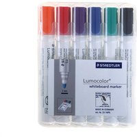 Staedtler Lumocolor Whiteboard Marker Pens - Assorted Six-Pack