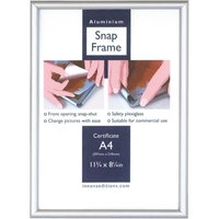 Innova A4 Snap Frame - Silver