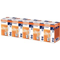 Osram Dulux Halogen GLS 30W BC Lightbulbs - 5 Pack