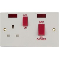 Status 1 Gang 45A Cooker Switch