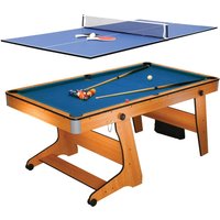 BCE 6ft Folding Pool Table With Table Tennis Top