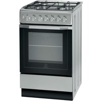 Indesit I5GSH1S Gas Cooker - Silver