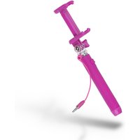 Kitvision Pocket Wired Selfie Stick With Mirror - Pink