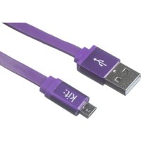 Kit Flat Micro USB Charging Cable - Purple