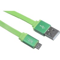 Kit Flat Micro USB Charging Cable - Green