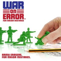 Mustard War On Error Erasers - Pack Of 6