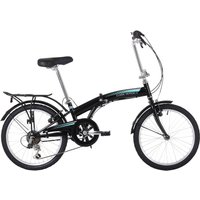 Classic Motion 6-Speed Compact Folding Bike With 20-Inch Wheels - Black