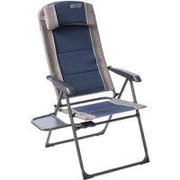Quest Elite Ragley Pro Padded Quick Dry Reclining Camping Chair With Side Table - Blue
