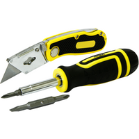 Rolson 6 In 1 Screwdriver And Knife Set