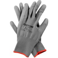 Dekton Snug-Fit PU-Coated Working Gloves - Grey