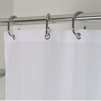 Croydex Anti-Bacterial Shower Curtain - White