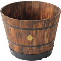 VegTrug Wooden Barrel Planter - Medium