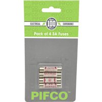 Pifco 3-Amp Mains Fuses - Pack Of 4