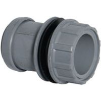 Floplast Push Fit Waste Tank Connector (Dia)32mm Grey