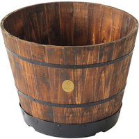 VegTrug Wooden Barrel Planter - Large