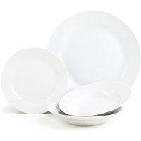 Sabichi 12-Piece White Everyday Porcelain Dinner Set