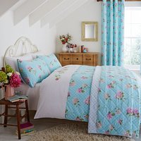 Catherine Lansfield Embroidered Floral Bed Set - Double