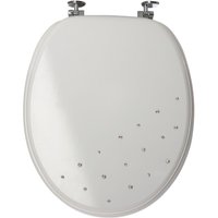 Sabichi Diamante Universal Fitting Toilet Seat - White