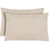 Catherine Lansfield Non-Iron Housewife Pillowcase Pair - Natural