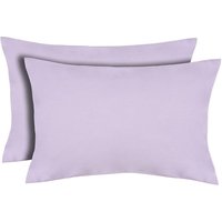 Catherine Lansfield Non-Iron Housewife Pillowcase Pair - Lilac