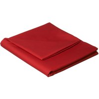 Catherine Lansfield Red Non-Iron Plain Dye Flat Sheet - King