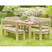 Zest4Leisure Philippa Table And Bench Garden Set