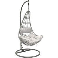Charles Bentley Triangular Rattan Swing Chair - Grey