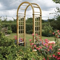 Rowlinson Round Top Wooden Garden Arch