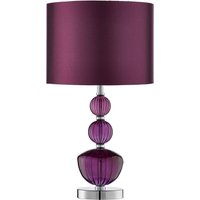 Searchlight Lighting Collection Rae Stacked Purple Table Lamp