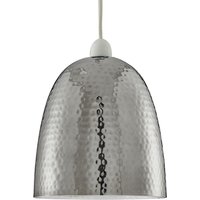 Searchlight Lighting Collection Juno Chrome Hammered Pendant Light Shade