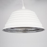 Searchlight Lighting Collection Caris Metal Light Shade - White