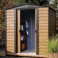 Rowlinson Woodvale 6ftx5ft Apex Metal Shed