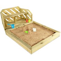 Plum Premium Wooden Sand Pit With Bench