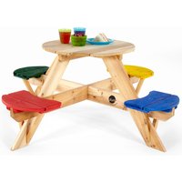 Plum Children's Circular Picnic Table And Colourful Seats