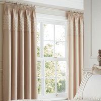 Catherine Lansfield Lille Pencil Pleat Curtains - Gold