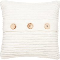 Catherine Lansfield Chunky Knit Cushion - Polar White
