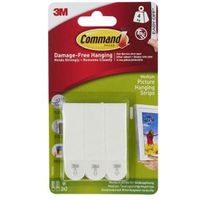 3M Command White Picture Hanging Strip Pack Of 3