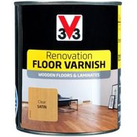 V33 Renovation Clear Satin Floor Varnish 750ml