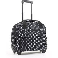 Members By Rock Luggage Essential Laptop Case On Wheels - Black Polka Dots