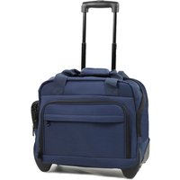 Members By Rock Luggage Essential Laptop Case On Wheels - Navy