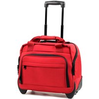 Members By Rock Luggage Essential Laptop Case On Wheels - Red