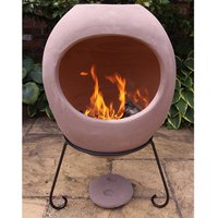 Gardeco Extra-Large Ellipse Mexican Chiminea - Rose