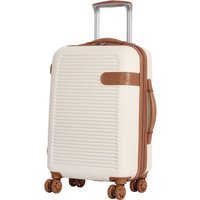 IT Luggage 8-Wheel Hard Shell Cabin Suitcase - Cream
