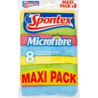 Spontex Microfibre Cloths - 8 Pack