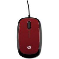 HP X1200 Ambidextrous Mouse - Red