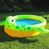 Kingfisher Turtle Children's Padding Pool With Sprinkler