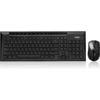 Rapoo 8200P Wireless Keyboard And Mouse Combo - Black