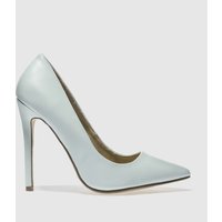 Missguided Pale Blue Point Toe Court High Heels